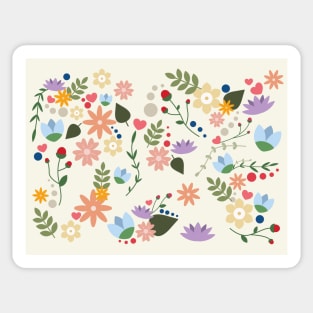 Colorful flowers Sticker